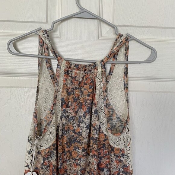 Coco Jaimeson Sleeveless Floral Crochet Fringe Top Women’s Small Multicolor NWT - Picture 7 of 11